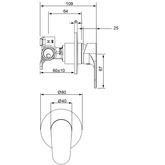 Glide Shower Methven Mixer - Matte Black
